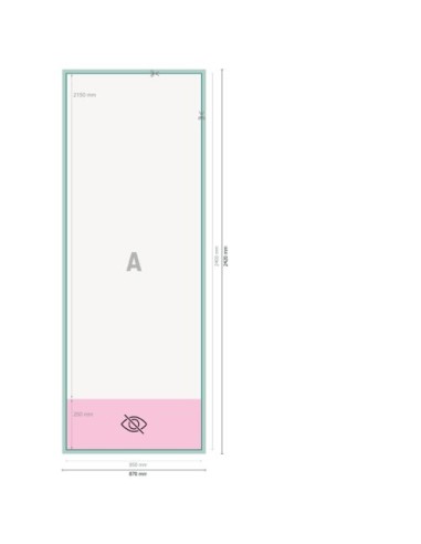 Roll up exclusivo, 85 x 215 cm