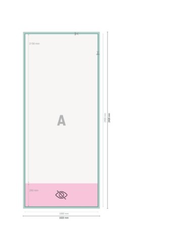 Roll up exclusivo, 100 x 215 cm