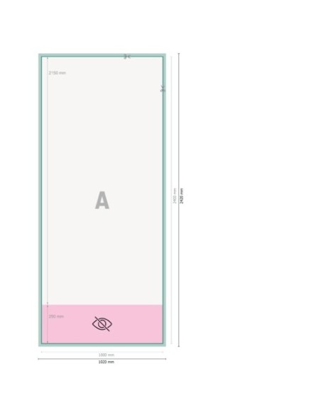 Roll up exclusivo, 100 x 215 cm