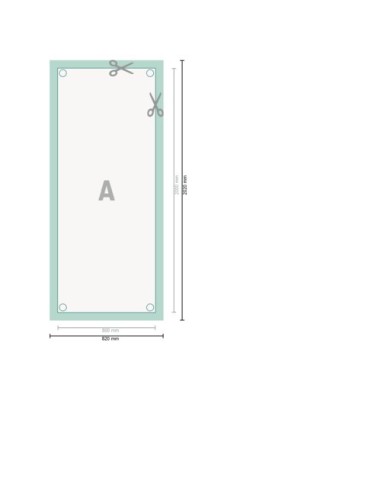 X-Banner exclusivo, 80 x 200 cm