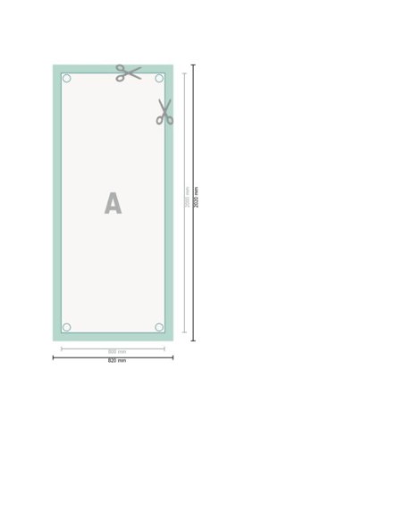 X-Banner exclusivo, 80 x 200 cm