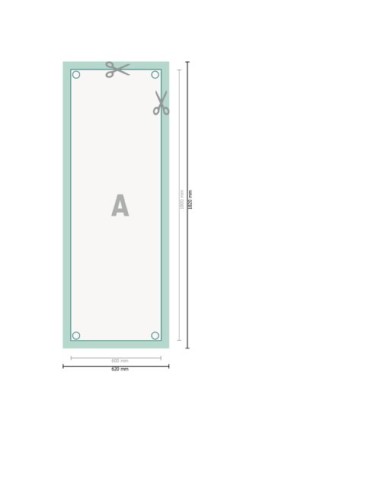 X-Banner exclusivo, 60 x 180 cm