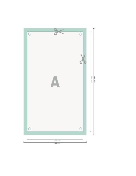 X-Banner exclusivo, 140 x 250 cm