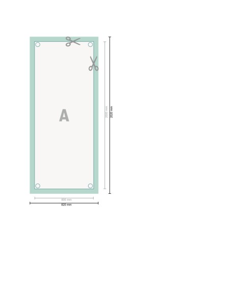 X-Banner estándar, 80 x 200 cm