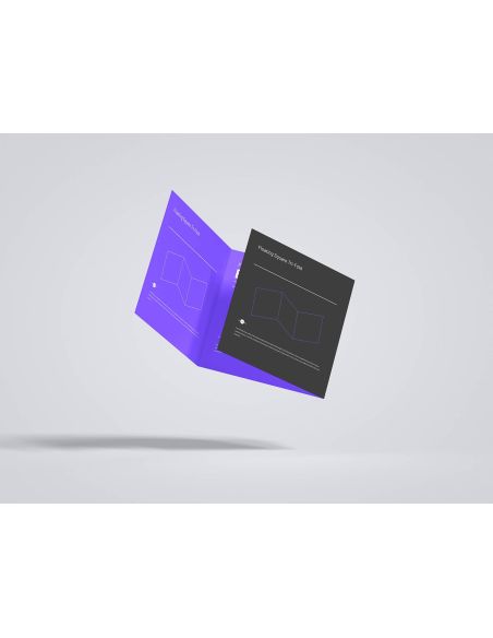 Folleto Plegado con Lacado UV Selectivo, 12×12 cm | Originarte