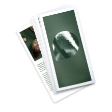 Flyers con lacado parcial UV, A6 medio