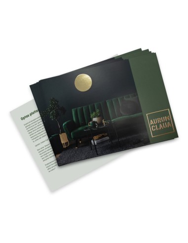 Flyers con estampado en caliente, A4