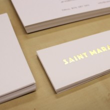 Flyers con estampado en caliente, A6 medio