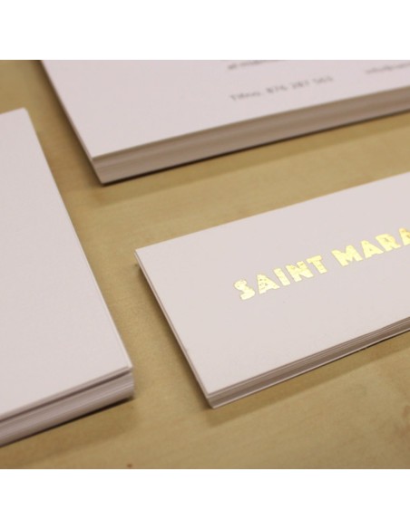 Flyers con estampado en caliente, A6 medio