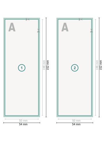 Flyers con estampado en caliente, A6 medio