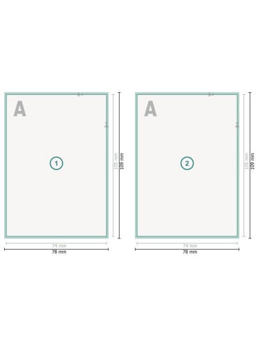 Flyers con lacado parcial en relieve, A7