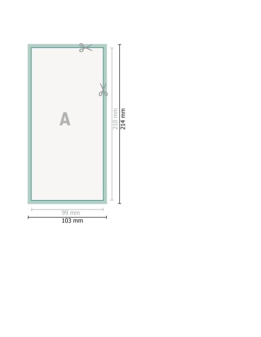 Flyers, 1/3 A4, impresión a una cara