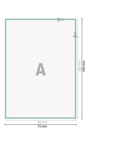 Flyers, Encarte para A7, impresión a una cara