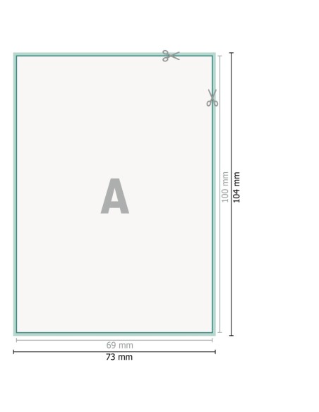 Flyers, Encarte para A7, impresión a una cara