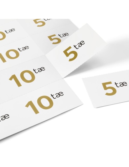 Flyers de cupones, 21 x 29,4 cm, impresión a dos caras