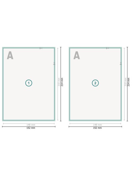 Flyers con colores de efecto, A5, impresión a dos caras