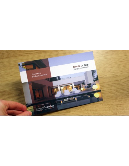 Flyer con lacado UV, A5, impresión a dos caras