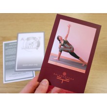 Flyer con lacado UV, A6, impresión a dos caras