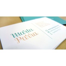 Flyer con lacado UV, A8, impresión a dos caras