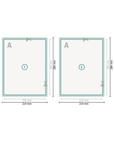 Flyer con lacado UV, 21 x 28 cm, impresión a...