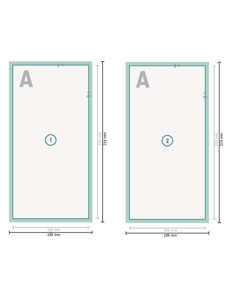 Flyer con lacado UV, DL, impresión a dos caras