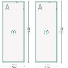 Flyer con lacado UV, A5 medio, impresión a dos caras 2