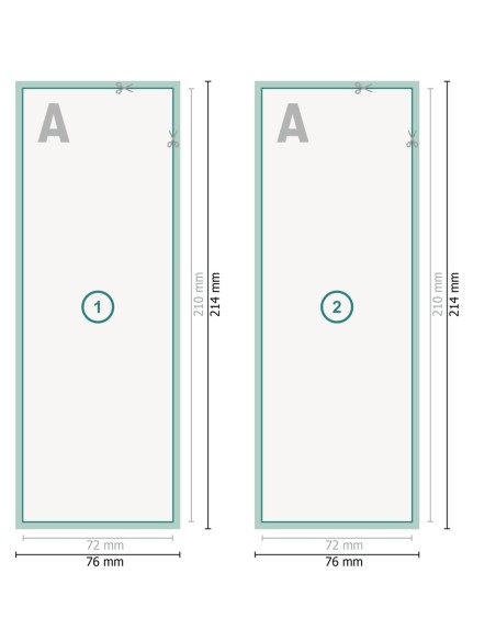 Flyer con lacado UV, A5 medio, impresión a dos caras