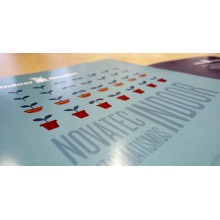 Flyer con lacado UV, A4-cuadrado, impresión a dos caras