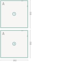 Flyer con lacado UV, A6-cuadrado, impresión a dos caras 2