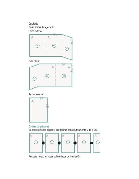 Revistas grapadas en papeles ecológicos/naturales, formato vertical, A4