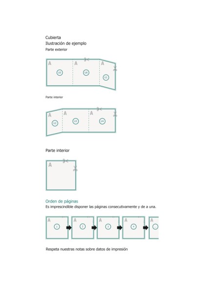 Revistas grapadas en papeles ecológicos/naturales, cuadrado, A5-cuadrado