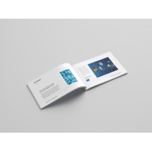 Revistas formato horizontal grapadas en papeles...