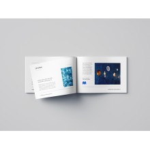 Catálogos encolados, 24 x 17 cm, formato horizontal