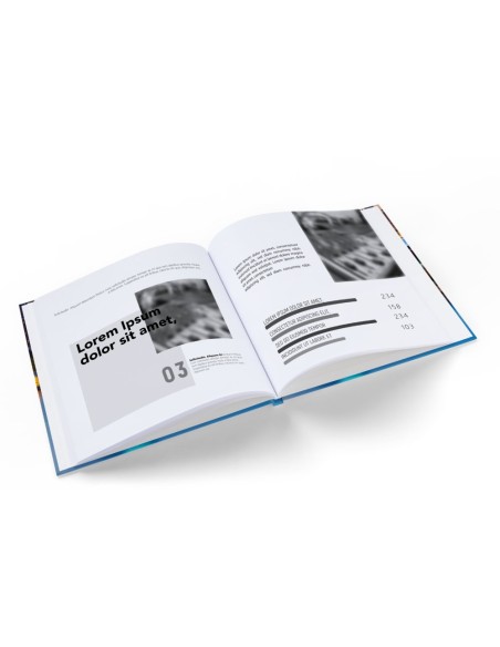 Libros con tapa dura, A4-cuadrado