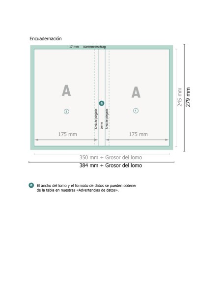 Libros con tapa dura, 17 x 24 cm