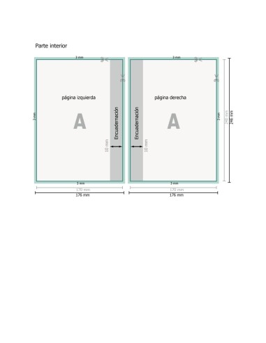 Libros con tapa dura, 17 x 24 cm