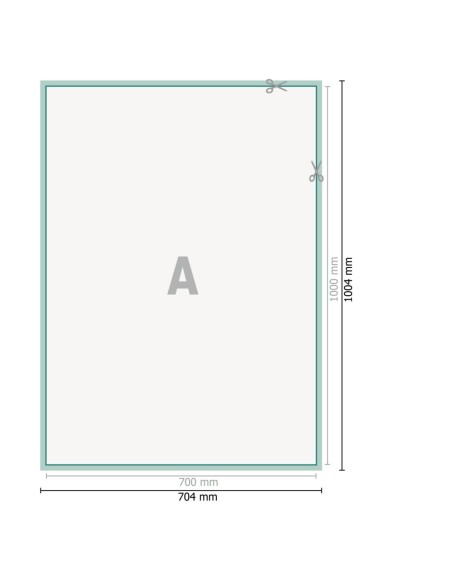 Carteles con lacado UV, B1, impresión a una cara