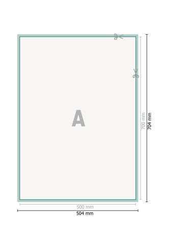 Carteles con lacado UV, B2, impresión a una cara