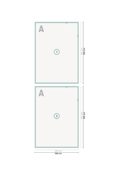 Carteles con lacado UV, A1, impresión a dos caras