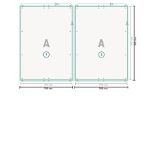 Carteles resistentes a la intemperie, A1 doble 2