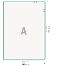 Póster textil con armazón, A1 2