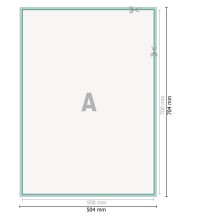 Póster textil con armazón, B2 2