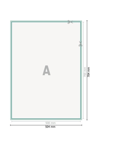 Póster textil con armazón, B2