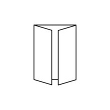 Folletos plegados formato vertical, A6 2
