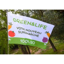 Bandera Publicitaria personalizada a color con 2 ojales,...