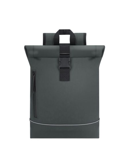 Mochila Norzal en PU con tira reflectante y portátil de 15 pulgadas