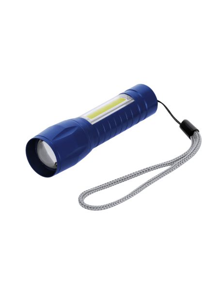 Linterna Dilrot de aluminio con 8 LED, 10 luces COB y zoom