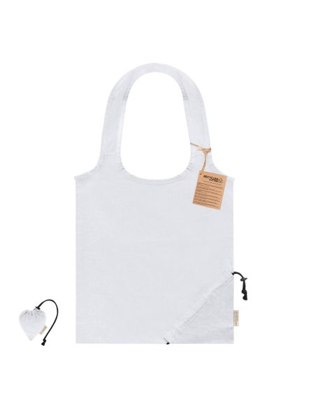 Bolsa plegable de algodón reciclado 140 g personalizada (Lecton)