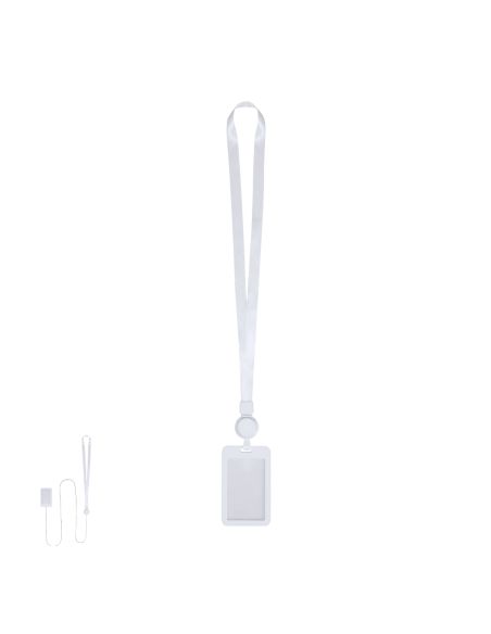Identificador con lanyard y cuerda extensible de 70 cm personalizado (Berbom)