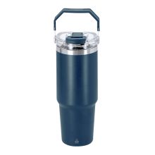Vaso térmico Transil de acero inoxidable reciclado 900 ml con asa y pajita integrada